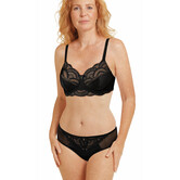 Amoena Karolina Prothese BH met Beugel – Luxe Tweedelige Cup & Microvezel Hoesjes – Zwart/Sand