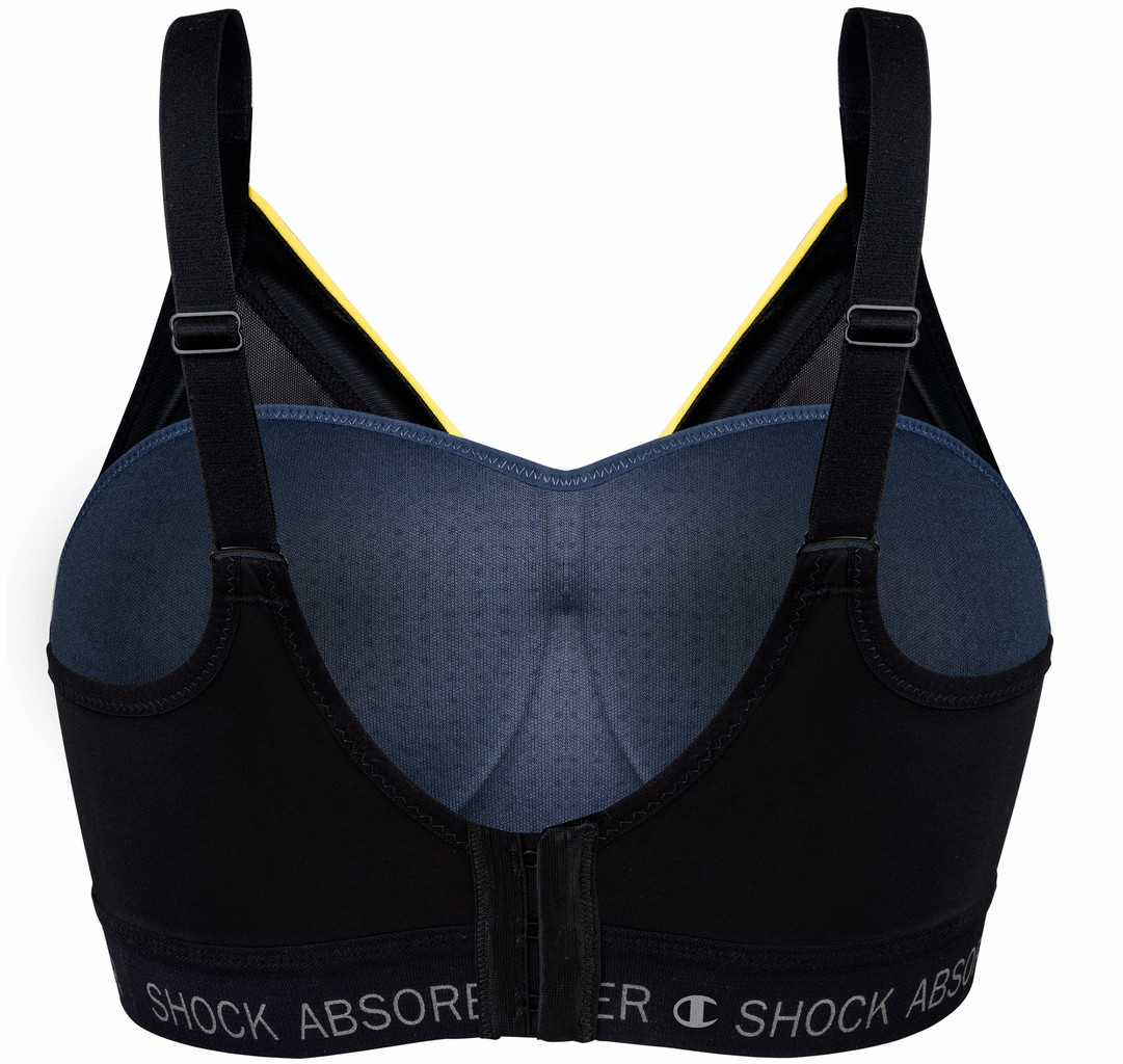 Shock Absorber Sportbh’s   Active Shaped Support Sport- Bh zonder beugel & vaste padding kleur zwart-bies geel