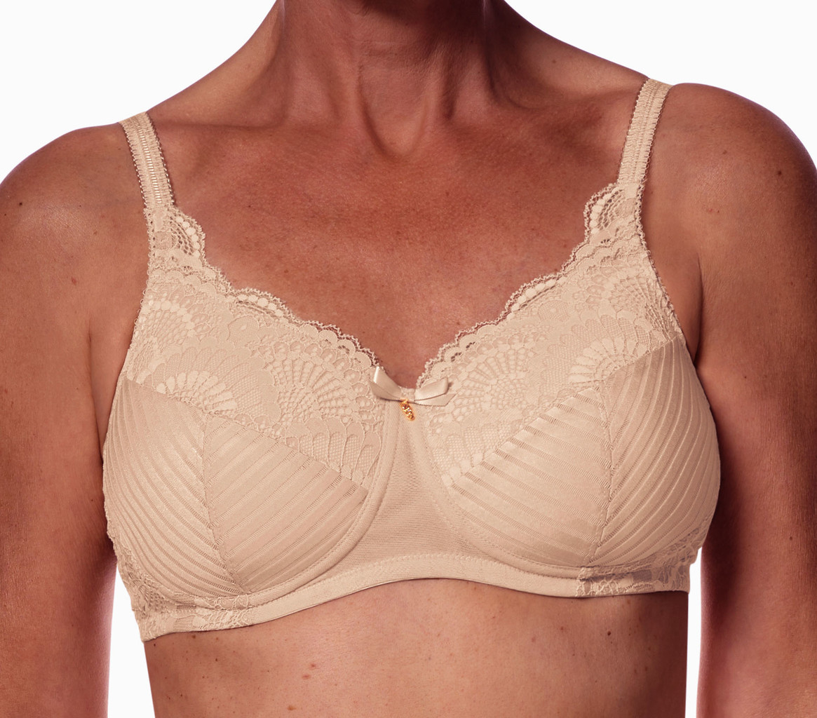 Amoena  Amoena Karolina Prothese BH Sand – Zonder Beugel en Licht Voorgevormde Cup (44857)