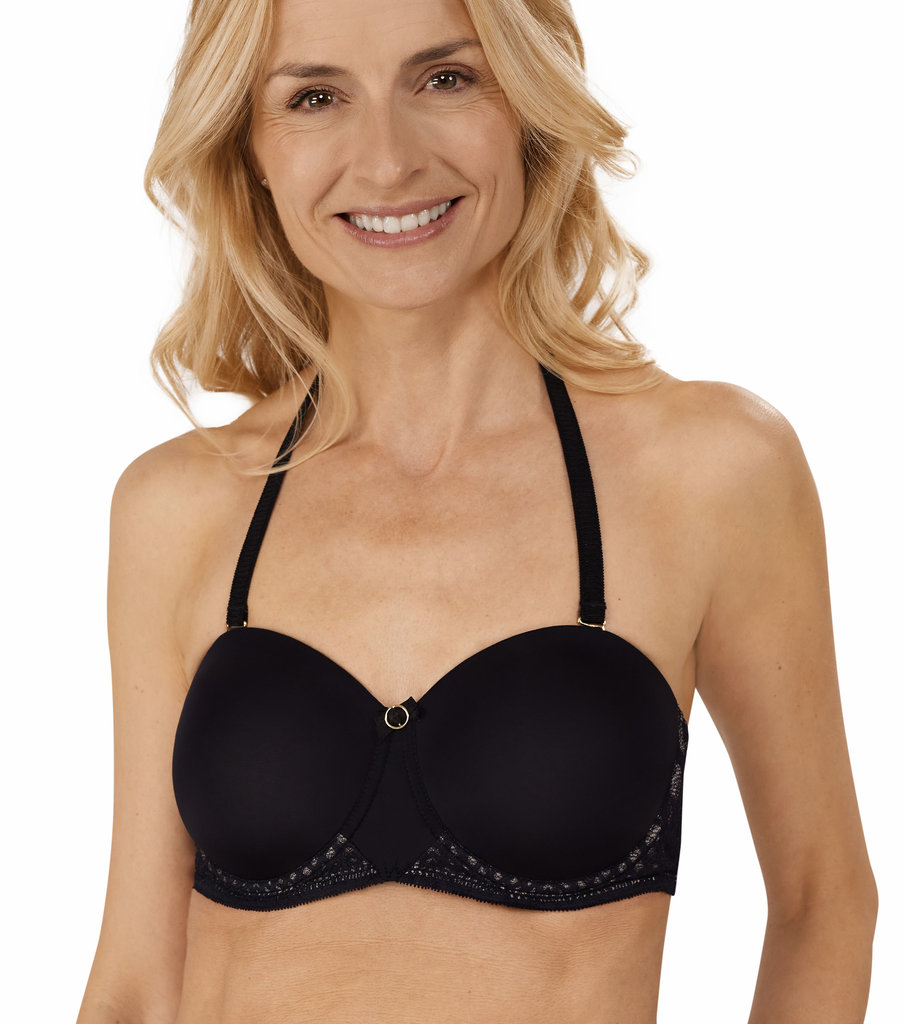 Amoena Pia Strapless/Multiway Prothese BH – Met Beugel & Voorgevormde Cup – Zwart