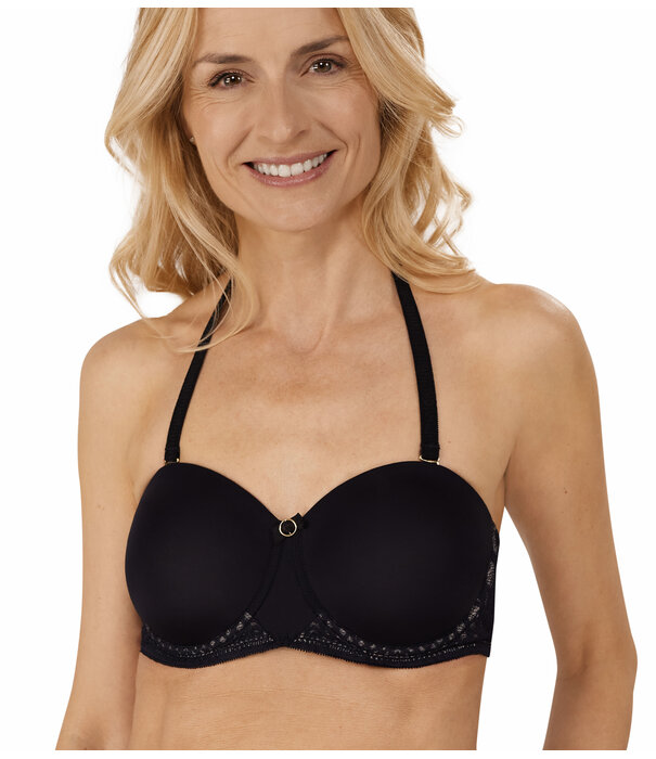 Amoena Pia Strapless/Multiway Prothese BH – Met Beugel & Voorgevormde Cup – Zwart