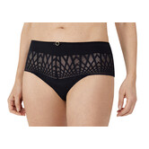Amoena  Pia microfaser slip met een hoge taille kleur zwart