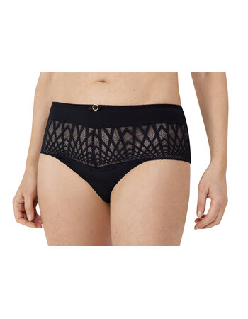 Amoena Pia microfaser slip met een hoge taille kleur zwart