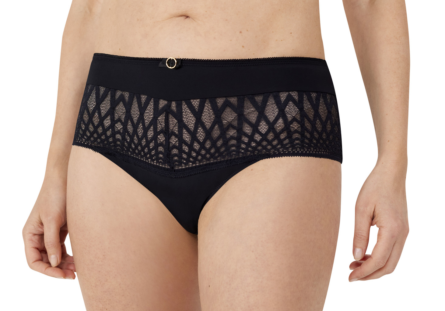 Amoena Amoena Pia microfaser slip met een hoge taille kleur zwart