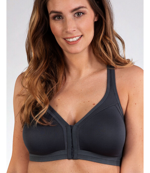 Naturana  Sport Bh zonder beugel & voorsluiting de kleur graniet