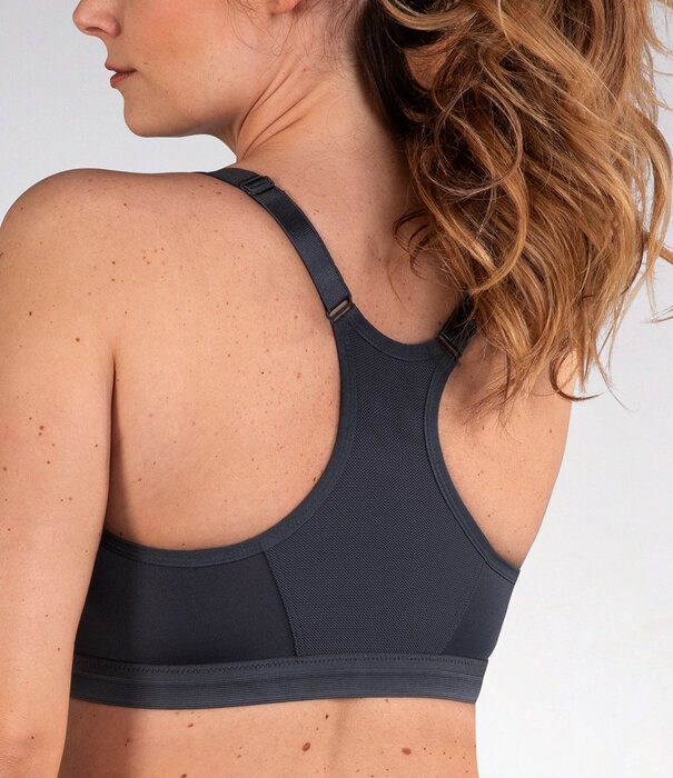 Naturana  Sport Bh zonder beugel & voorsluiting de kleur graniet