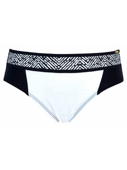 Sapph Sapph Phi Phi Island bikinislip (hoog) kleur zwart met wit gecombineerd