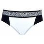 Sapph  Phi Phi Island bikinislip (hoog) kleur zwart met wit gecombineerd