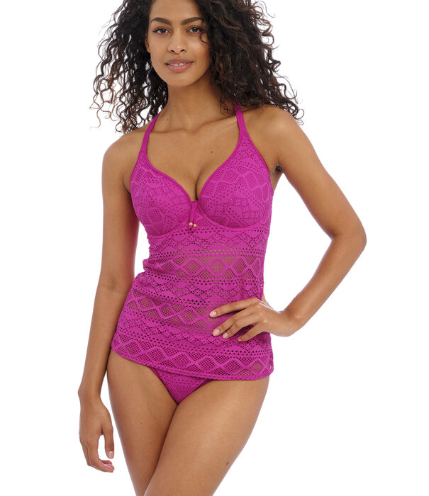 Freya Freya  Sundance Tankinitop met beugel & licht voorgevormde cup kleur orchidee