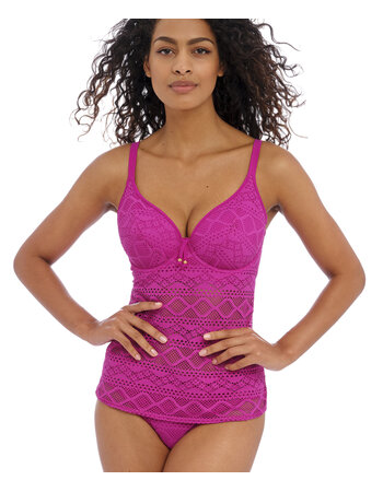 Freya  Sundance Tankinitop met beugel & licht voorgevormde cup kleur orchidee