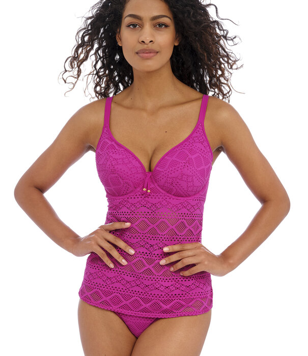 Freya Freya  Sundance Tankinitop met beugel & licht voorgevormde cup kleur orchidee