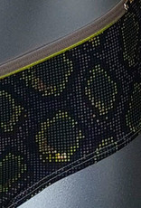 Sapph  Snake Dot microfaser boxer kleur kaki met snakeprint kleuren grijs & limegroen de mt L