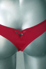 Sapph Sapph Fortuny microfaser heupstring kleur rood mt S of  wit mt L-XL of XXL