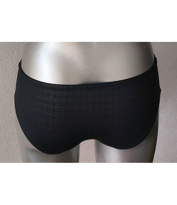 Sapph Sapph Voom Voom heupboxer zwart met in stof meegeweven print zwart