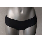 Sapph Voom Voom heupboxer zwart met in stof meegeweven print zwart