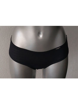 Sapph Sapph  Voom Voom heupboxer zwart met in stof meegeweven print zwart