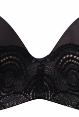 Wonderbra Wonderbra New Ultimate Glamorous Lace strapless Bh kleur zwart of pearl beige