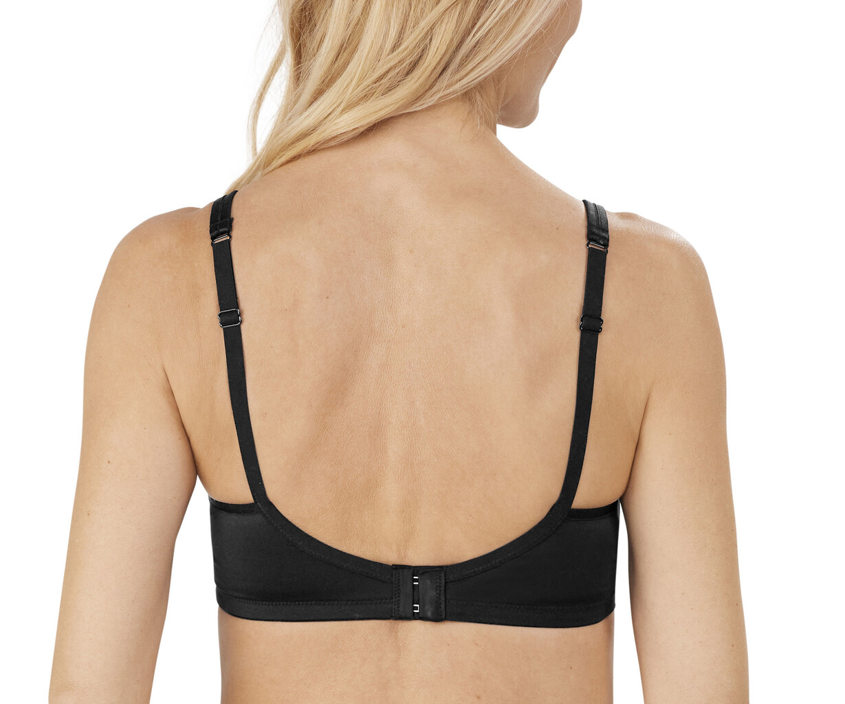 Amoena lingerie Karolina Prothese Bh zonder beugel, kleur zwart met inzet cups kleur sand