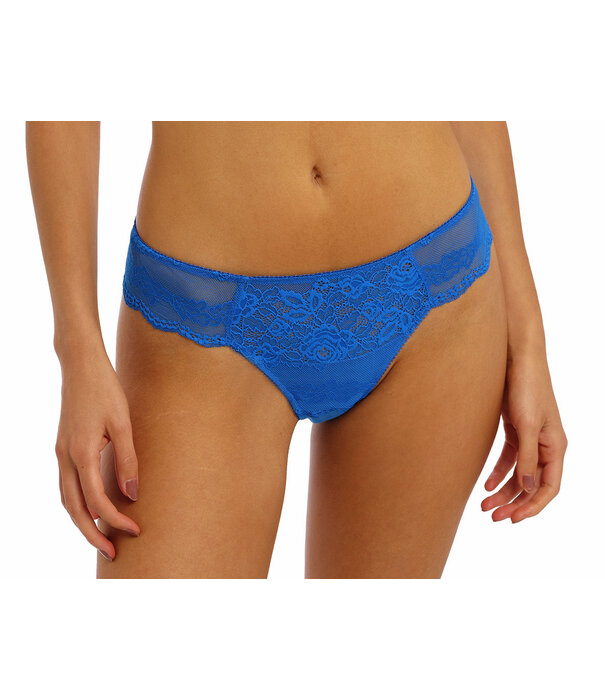 Wacoal Wacoal Ravissant Tanga kleur Indigo Blauw, mt S t/m L