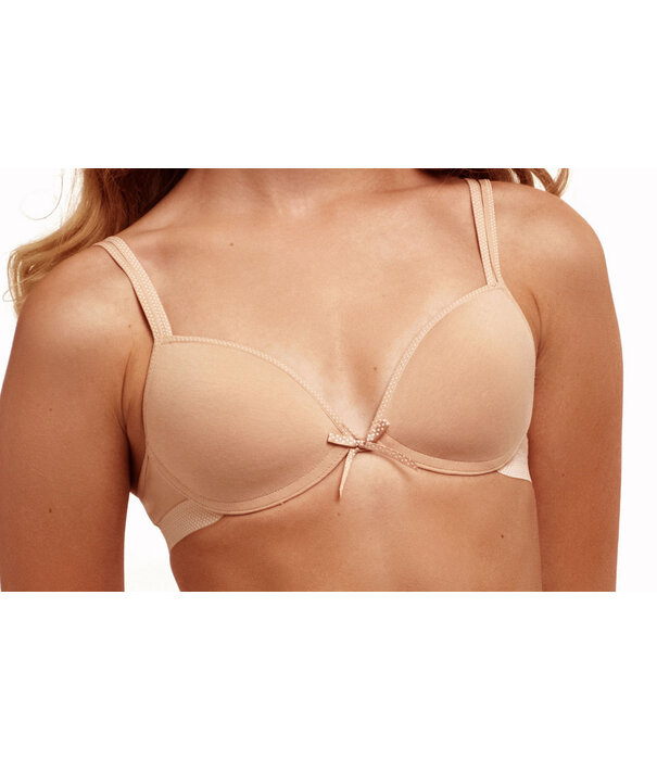 Boobs & Bloomers  Audrey Bh zonder beugel & boxer kleur poudre