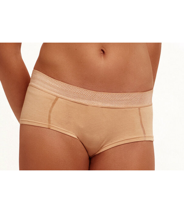 Boobs & Bloomers  Audrey Bh zonder beugel & boxer kleur poudre