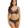 Wacoal  Raffine Plunge  Bh met beugel & zachte voorgevormde push up pads, kleur grijs, de mt D80