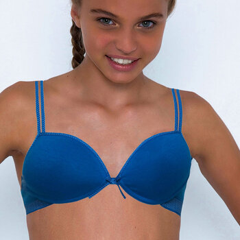Audrey Bh zonder beugel & licht voorgevormde cups, kleur kobaltblauw