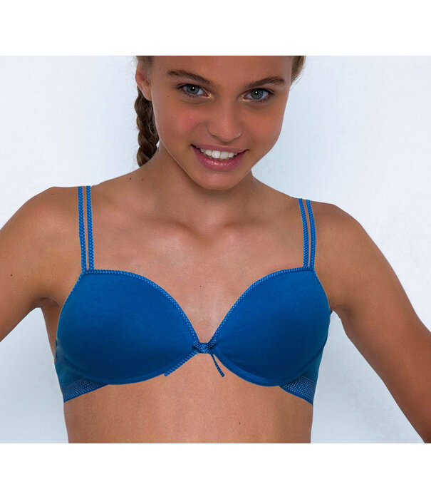 Boobs & Bloomers Boobs & Bloomers  Audrey Bh zonder beugel & licht voorgevormde cups, kleur kobaltblauw