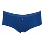 Boobs & Bloomers Audrey katoenen heup boxershort kleur kobaltblauw bies stip wit
