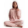 Outfitter Catalina Coral Fleece Meisjes Onesie – Ivoor met Pink‑Print
