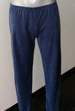 Lunatex Outfitter Manu velours jongenspyjama grijs gestreept of navy gestreept de mt 128 t/m 152