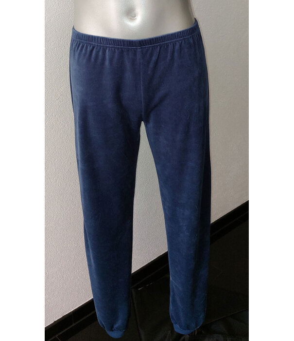 Lunatex Outfitter Manu Velours Jongenspyjama – Grijs of Navy Gestreept