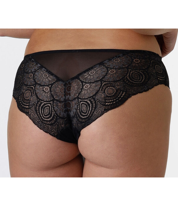 Wonderbra Wonderbra Refined Glamour Shorty, zwart met borduursel gecombineerd mt 38 t/m 44