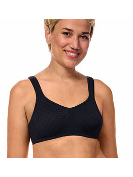 Amoena  Tiana naadloze prothese Bh zonder beugel kleur zwart