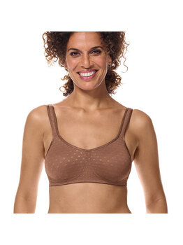 Amoena lingerie Tiana naadloze prothese Bh zonder beugel kleur mocha