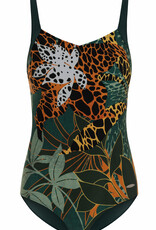 Susa Jungle Vibes prothese badpak zonder beugel, kleur groen met print, mt B38 t/m D48