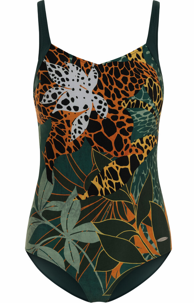 Susa Jungle Vibes prothese badpak zonder beugel, kleur groen met print, mt B38 t/m D42