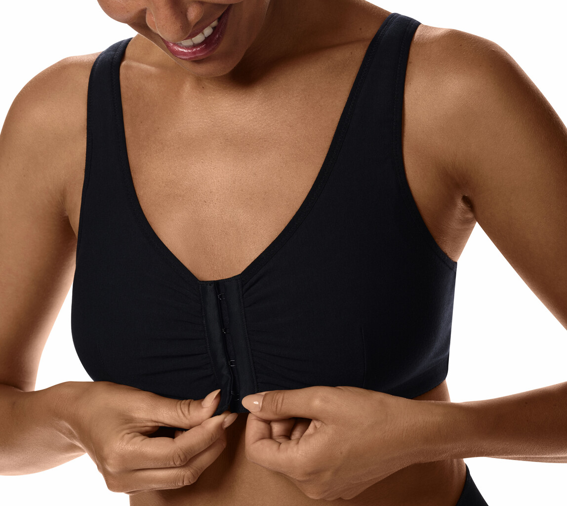 Amoena  Amoena Recovery Care Fleur – katoenen postoperatieve bh zonder beugel met voorsluiting