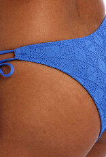 Freya Nomad Nights laag model bikinibroekje  met sierstrikjes kleur atlantic blue