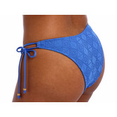 Freya Nomad Nights heup model bikinibroekje  met sierstrikjes kleur atlantic blue