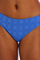 Freya Nomad Nights bikinislip kleur atlantic blue met borduursel gecombineerd