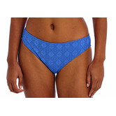 Freya Nomad Nights bikinislip kleur atlantic blue met borduursel gecombineerd