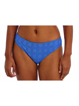 Freya Nomad Nights bikinislip kleur atlantic blue met borduursel gecombineerd