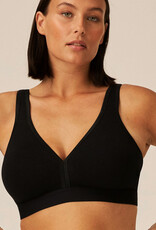 sportbh Miray katoen, zonder beugel, basis kleuren wit of zwart