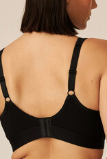 sportbh Miray katoen, zonder beugel, basis kleuren wit of zwart