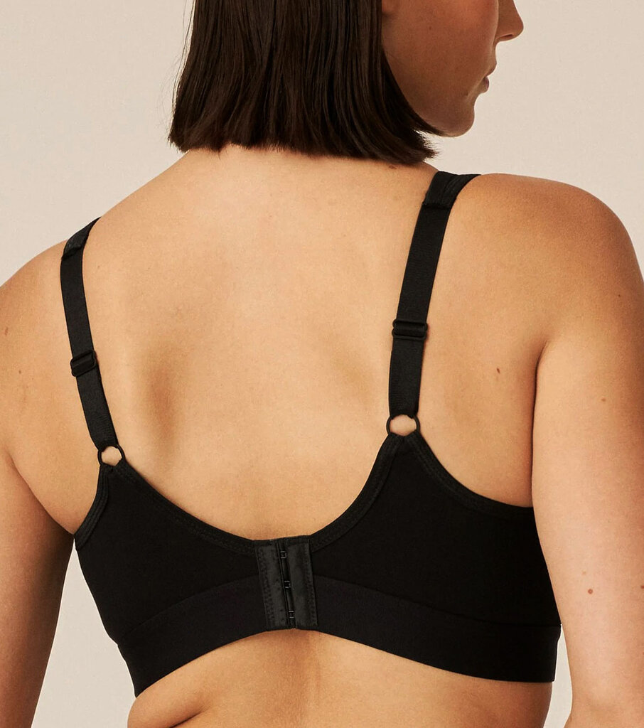 sportbh Miray katoen, zonder beugel, basis kleuren wit of zwart