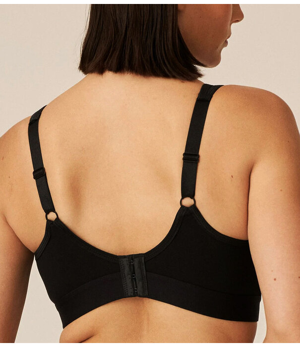 sportbh Miray katoen, zonder beugel, basis kleuren wit of zwart