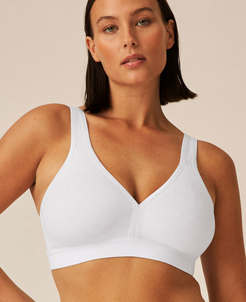 sportbh Miray katoen, zonder beugel, basis kleuren wit of zwart