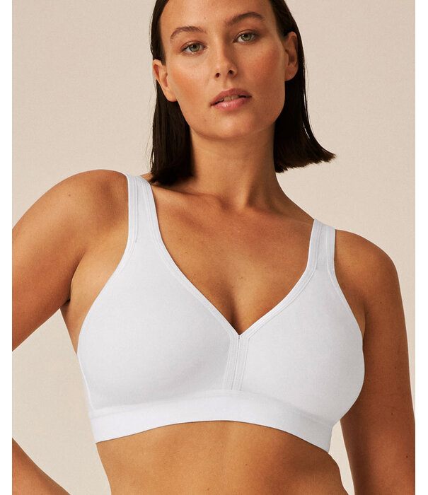 sportbh Miray katoen, zonder beugel, basis kleuren wit of zwart