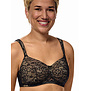 Camilla prothese Bh, zonder beugel, licht voorgevormde cup, zwart. mt AA70 t/m D95
